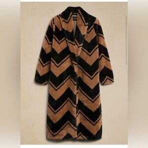 NWT Banana Republic Factory Faux Fur Coat size XS